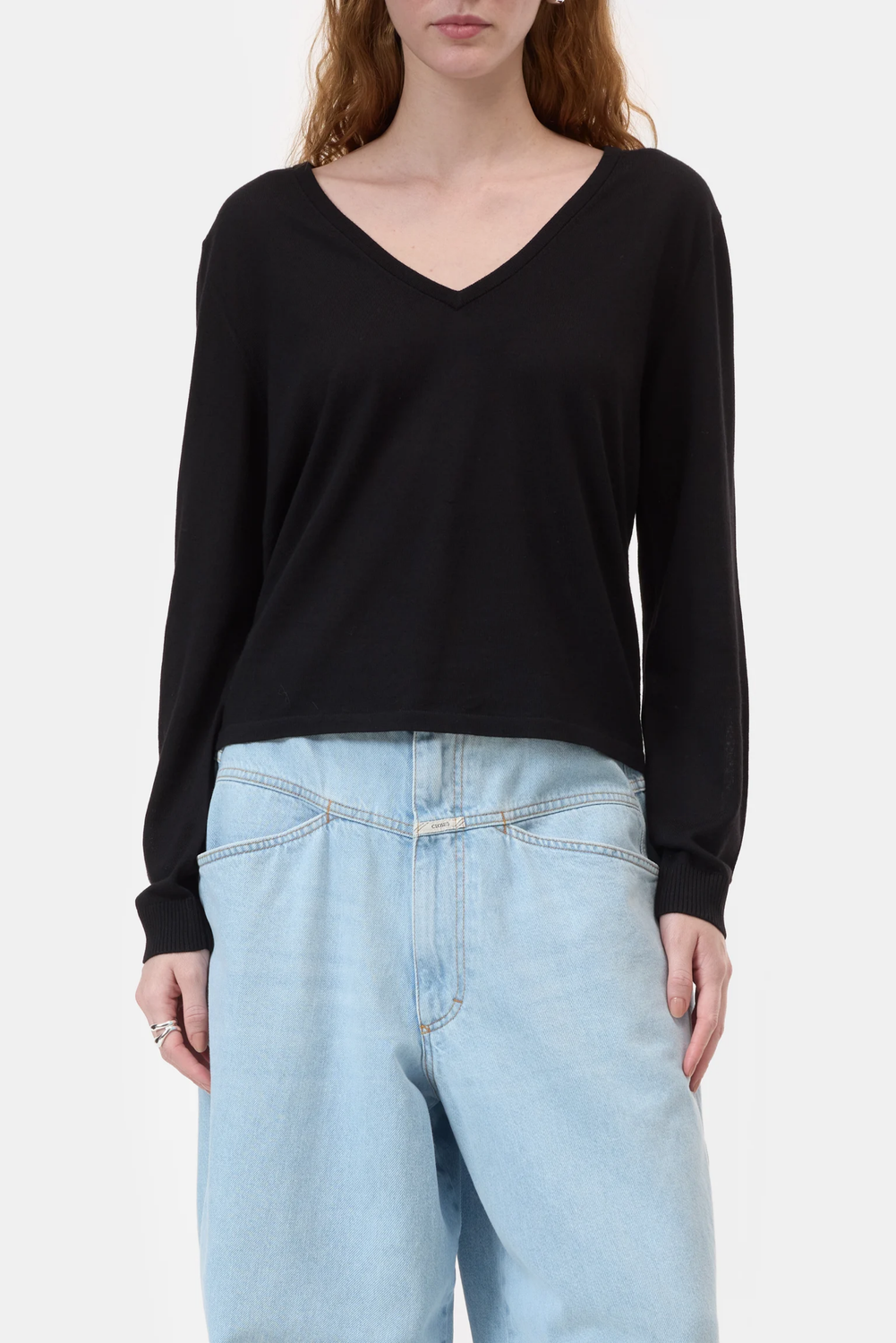 V NECK LONG SLEEVE 100 Sweater by Closed