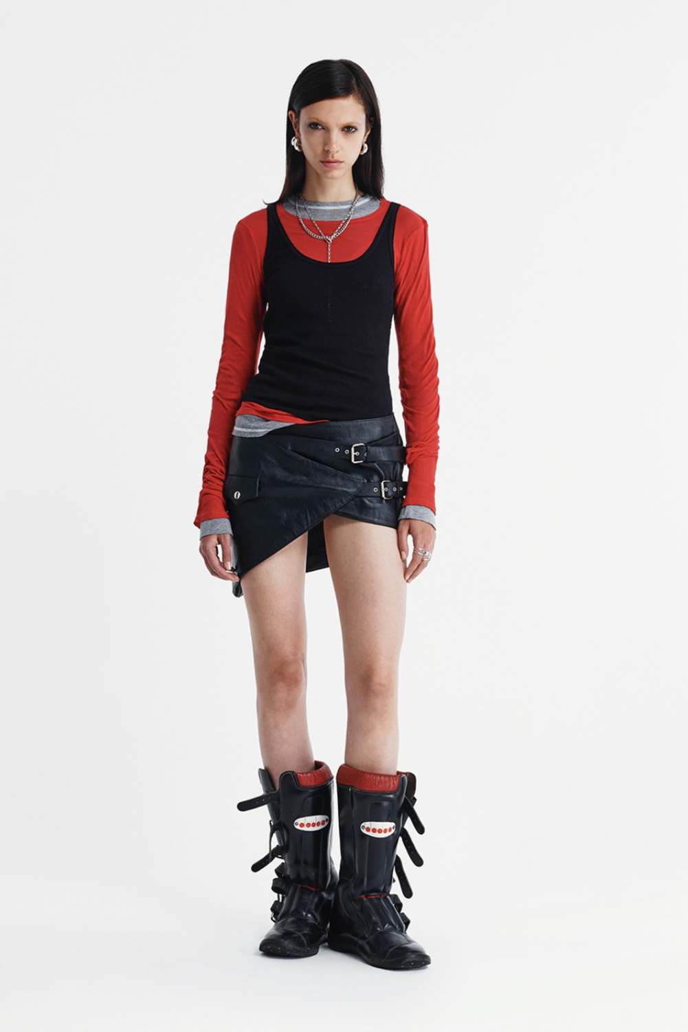 LEATHER MINI 000AIS Skirt by Washington Dee Cee