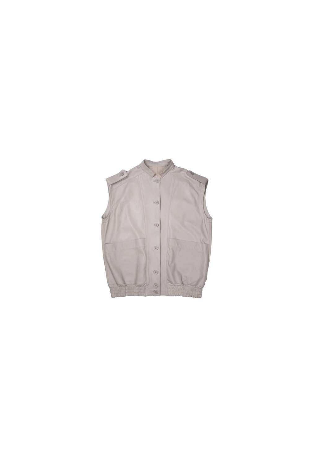 Leather Gilet by Clan Upstairs Private Label