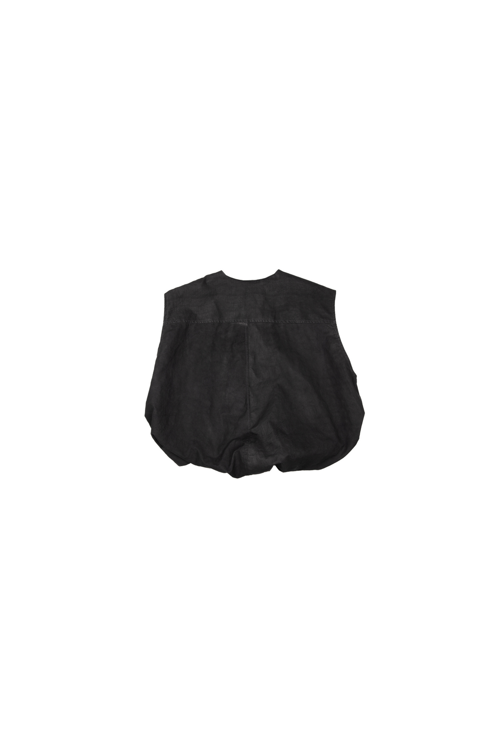 Leather Zipped Gilet by Clan Upstairs Private Label