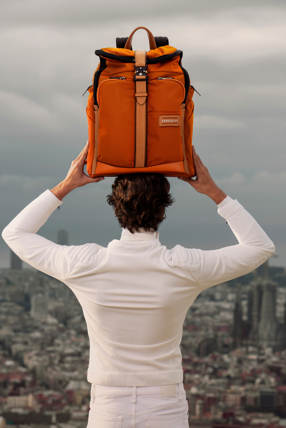VIN FIZ FLYER ORANGE Backpack by Scharlau