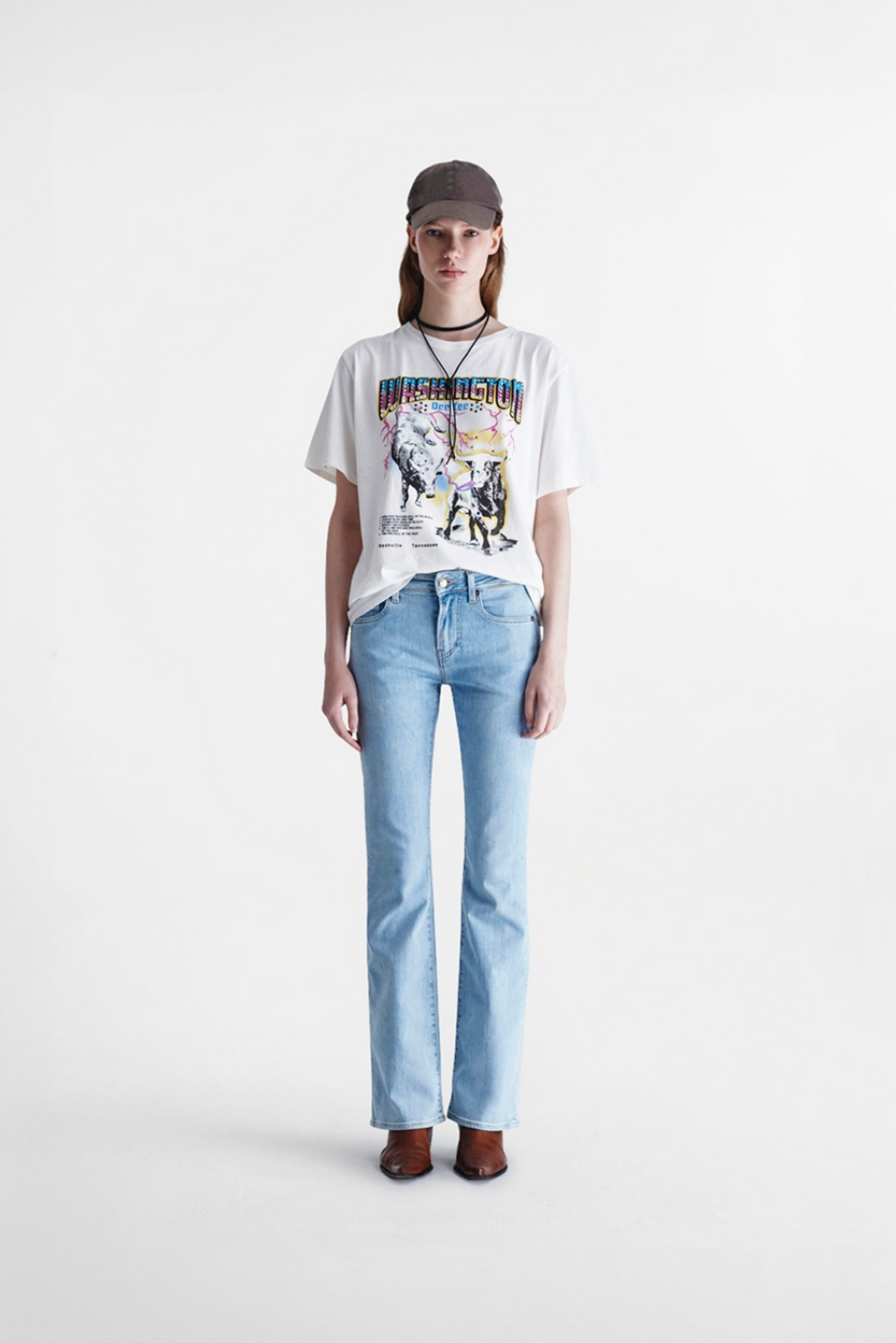 WHITE RODEO 000AIS T-shirt by Washington Dee Cee