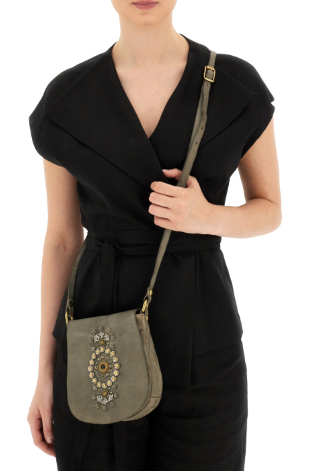 GIADA CEMENTO Crossbody Bag by Campomaggi