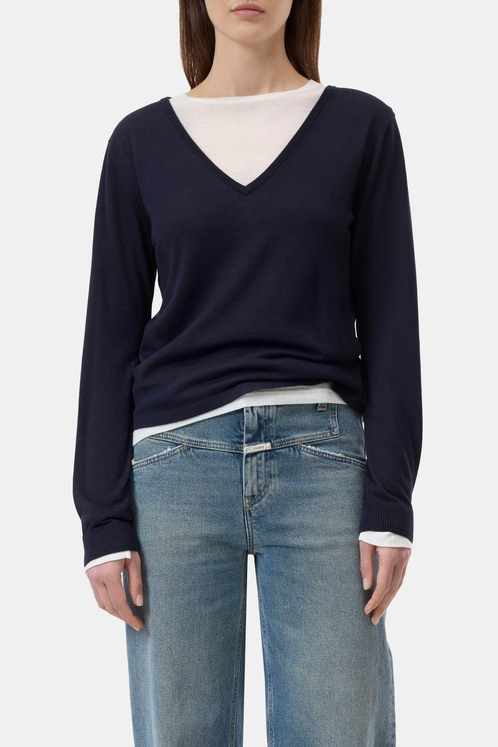 V NECK LONG SLEEVE 568 Sweater by Closed
