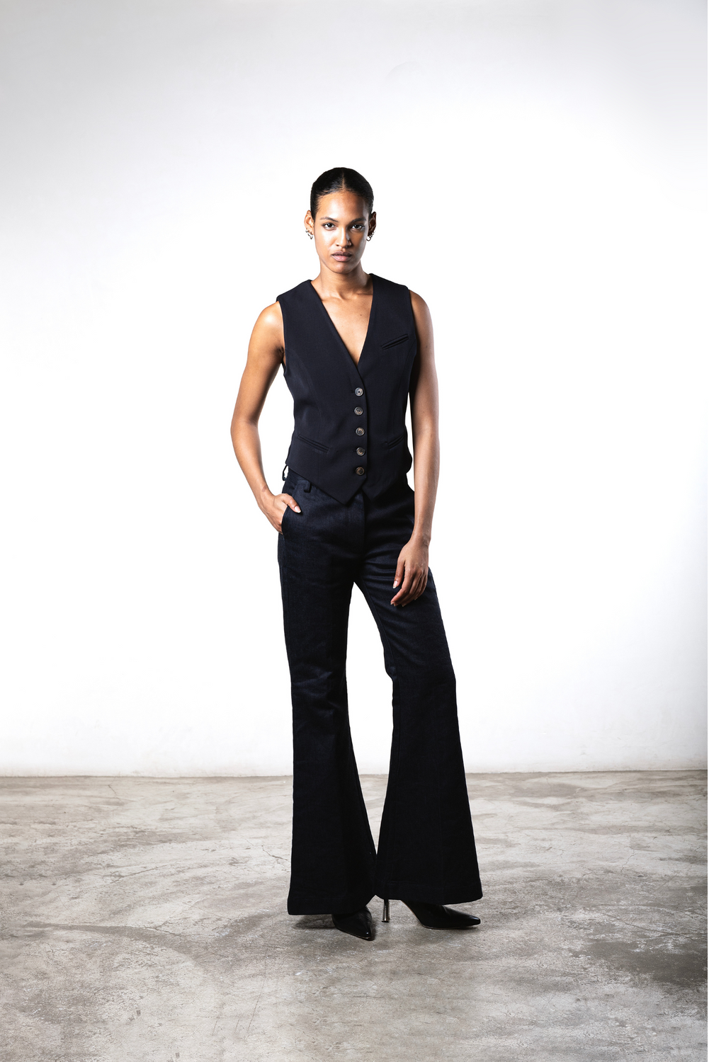 AMY DARK Trousers by Clan Upstairs Private Label