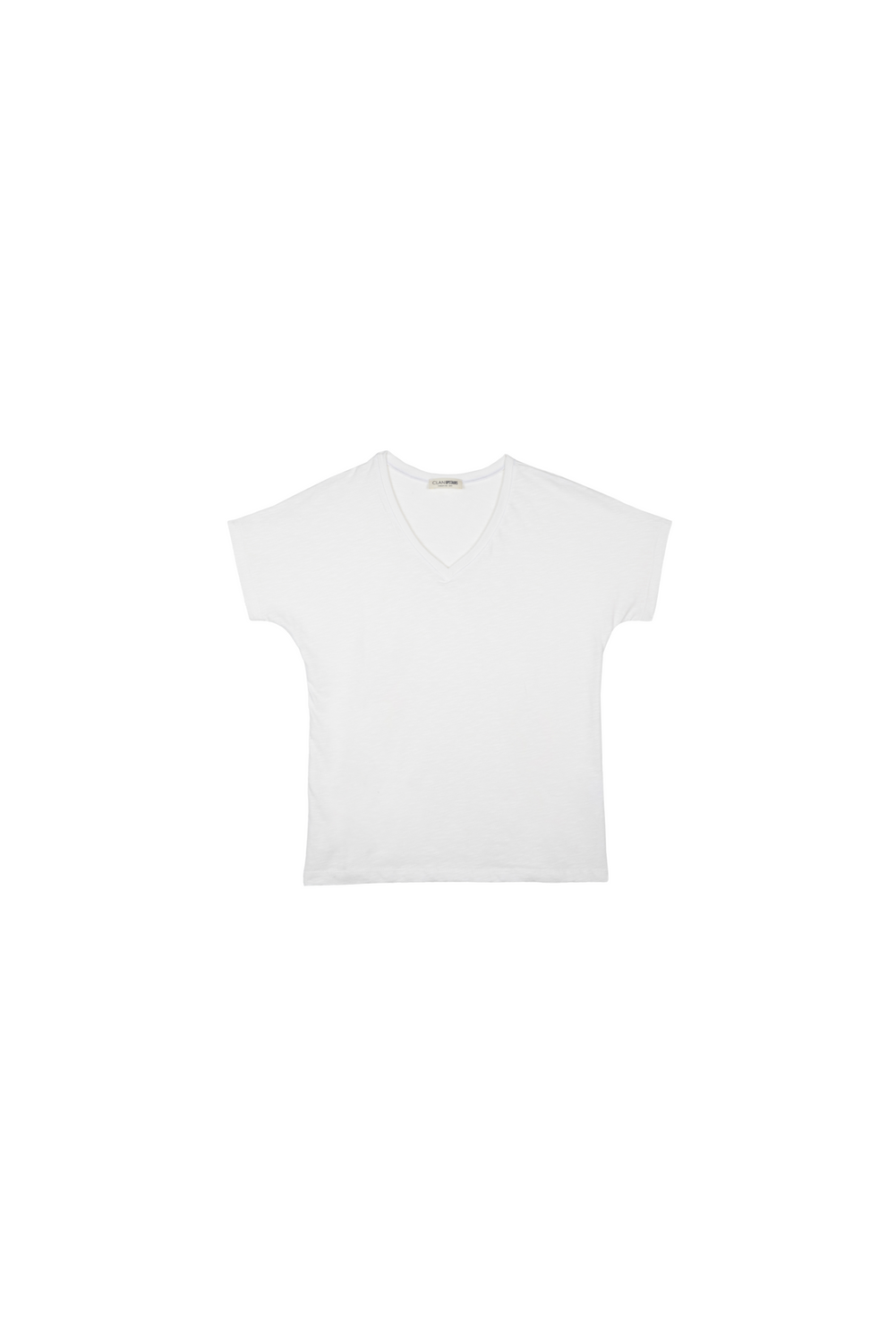 SCOLLO V WHITE T-Shirt by Clan Upstairs Private Label