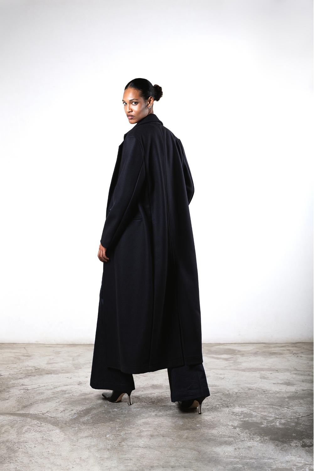 STEFANI NAVY Coat by Clan Upstairs Private Label