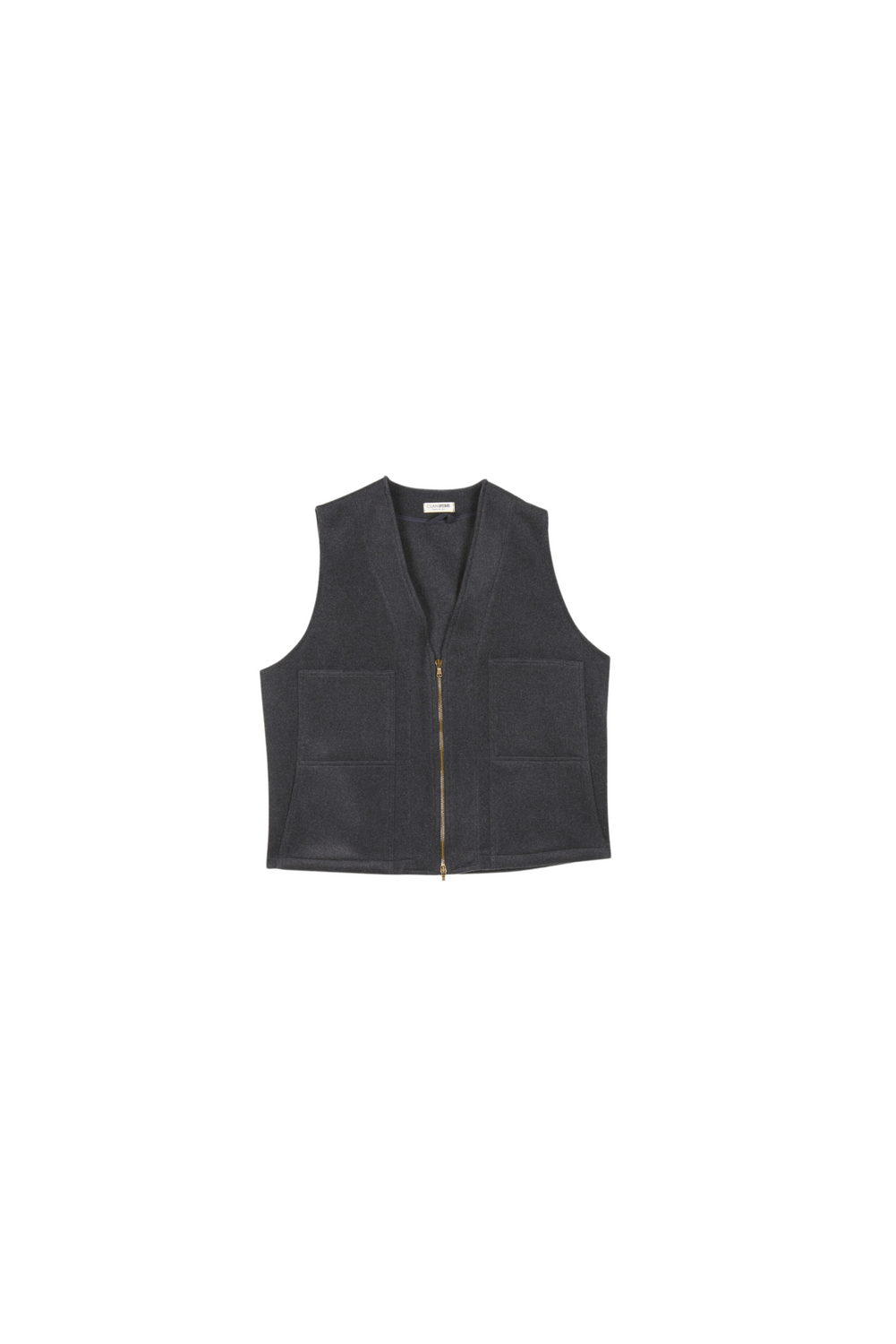 ZIP GREY Gilet by Clan Upstairs Private Label