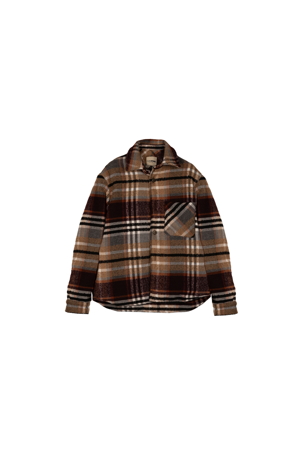 OWERSHIRT C/MARRONE Overshirt by Clan Upstairs Private Label