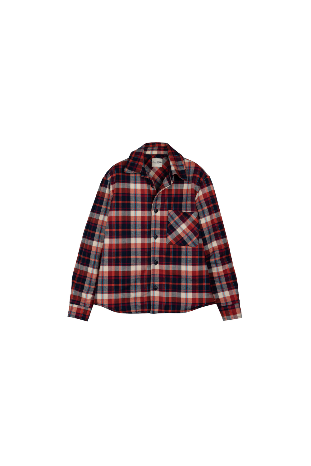 OWERSHIRT C/ROSSO Overshirt by Clan Upstairs Private Label