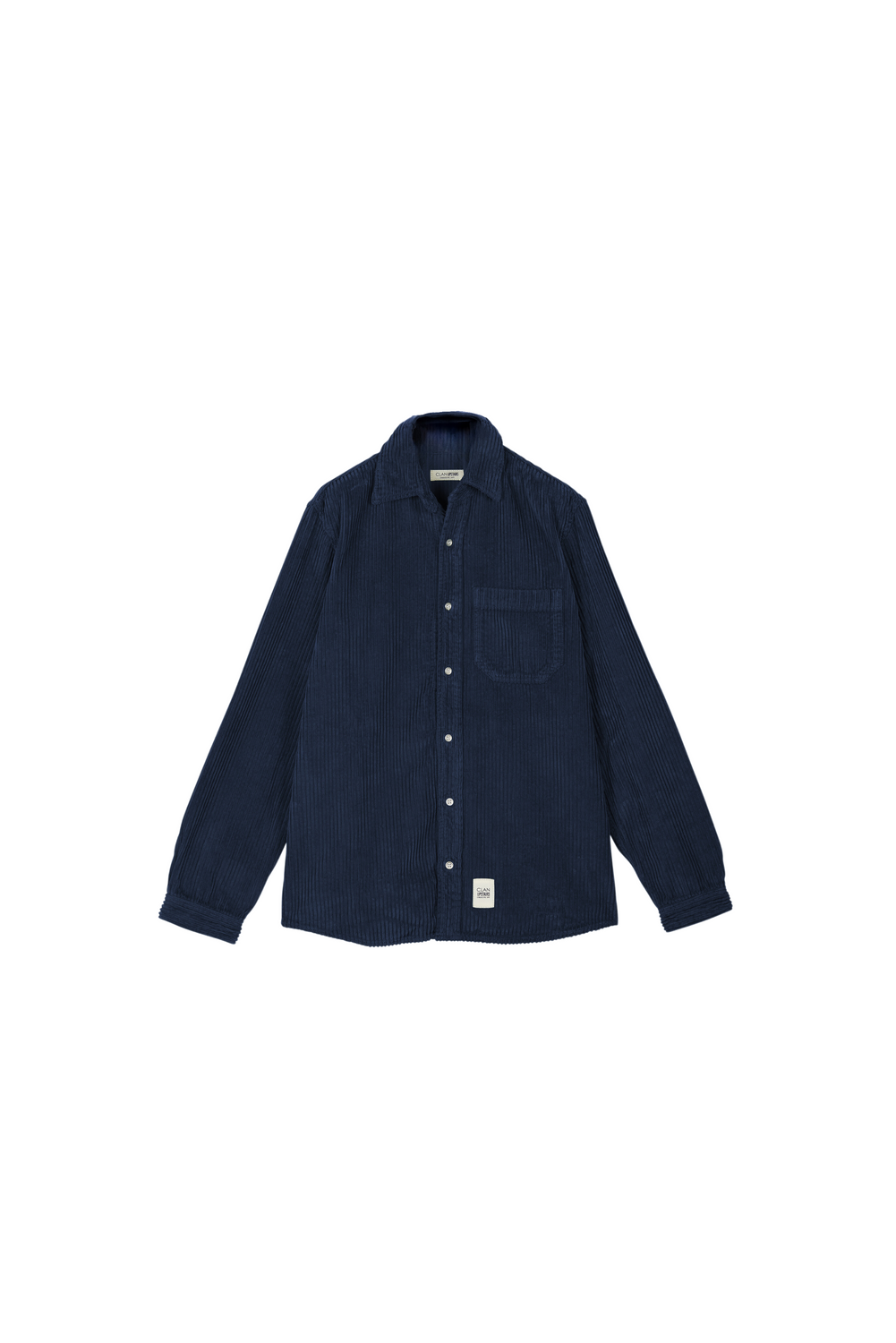 YURI VELVET BLUE Shirt by Clan Upstairs Private Label