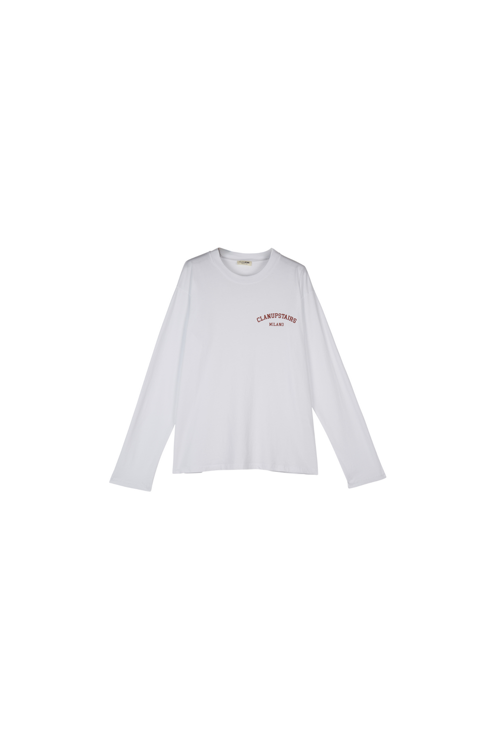 MANICA LUNGA STAMPA BIANCO T-shirt by Clan Upstairs Private Label