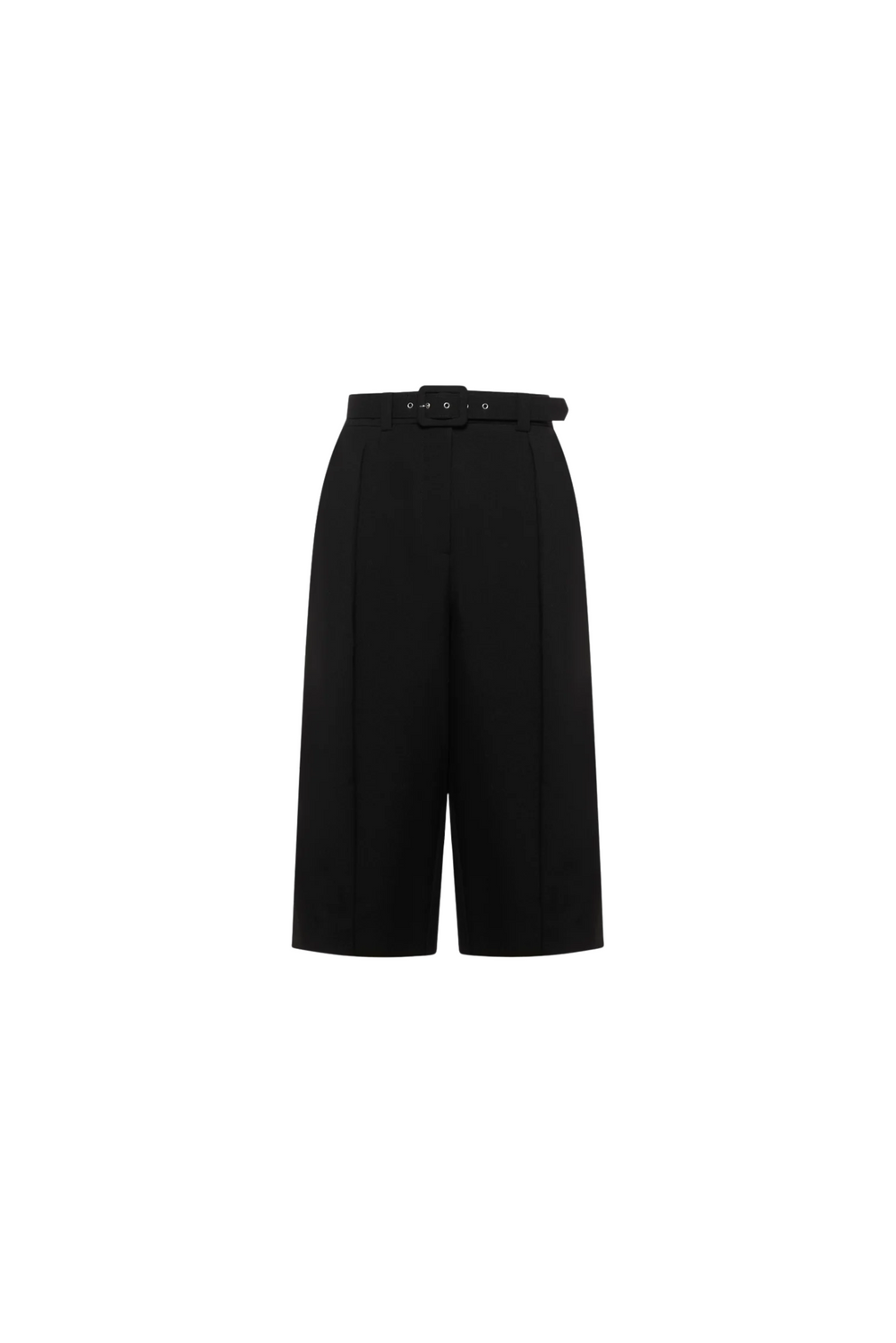 CROPPED WITH WAISTBAND NERO Trousers by Simona Corsellini