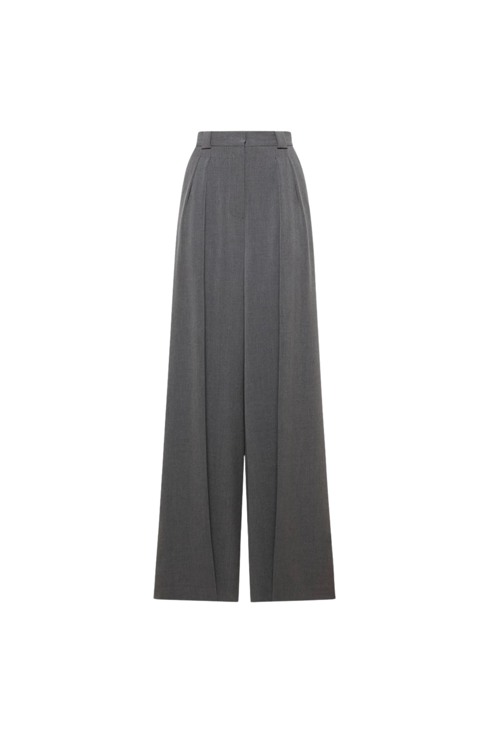 WIDE PLEATED GRAPHITE Trousers by Simona Corsellini