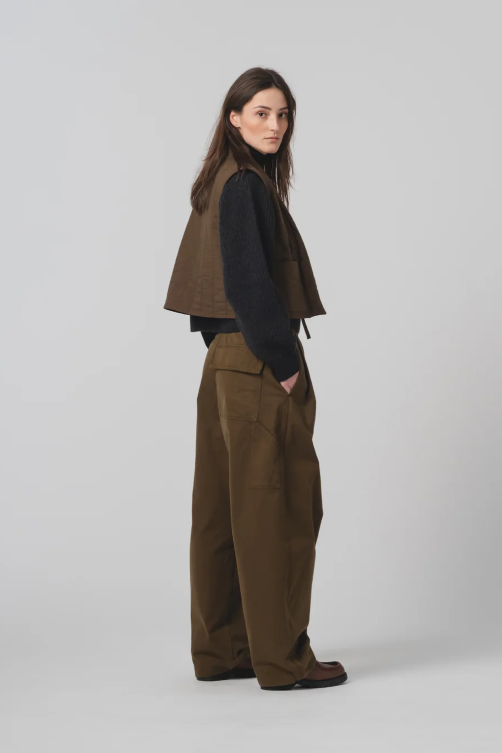 CORK QUILTED JAVA BROWN Vest by Eat Dust