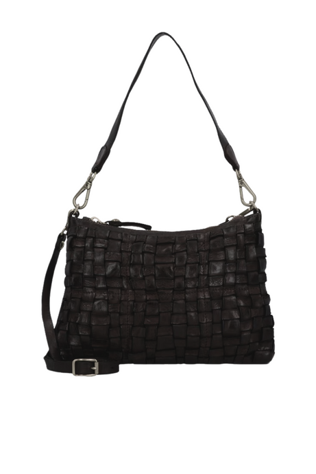 CARLA LARGE NERO Shoulder Bag by Campomaggi