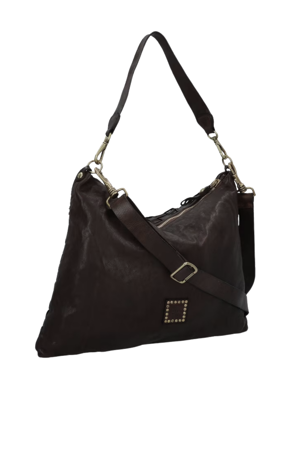 CARLA LARGE NERO Shoulder Bag by Campomaggi