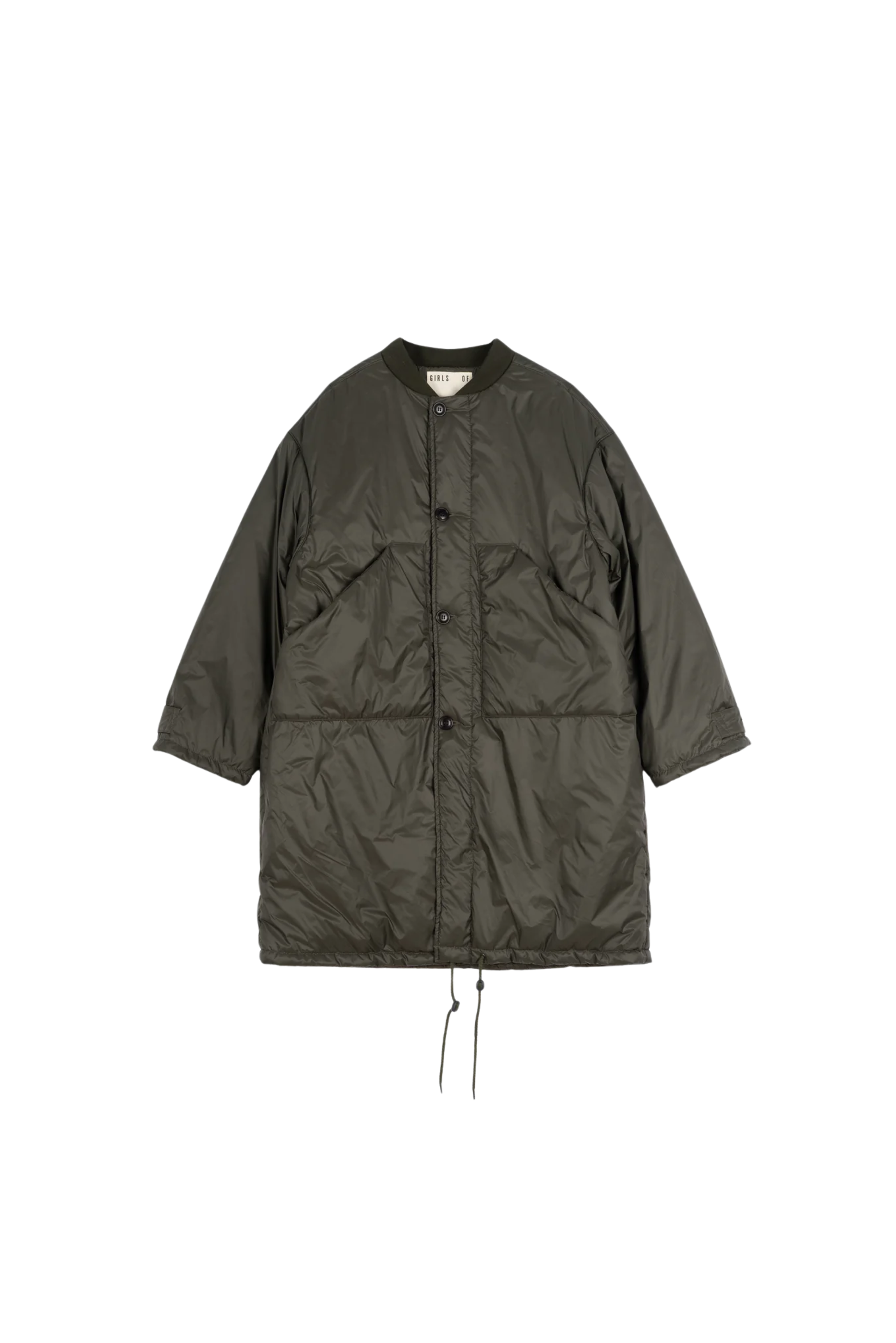 PADDED ATOM LINER DUSTY GREEN Coat by Eat Dust