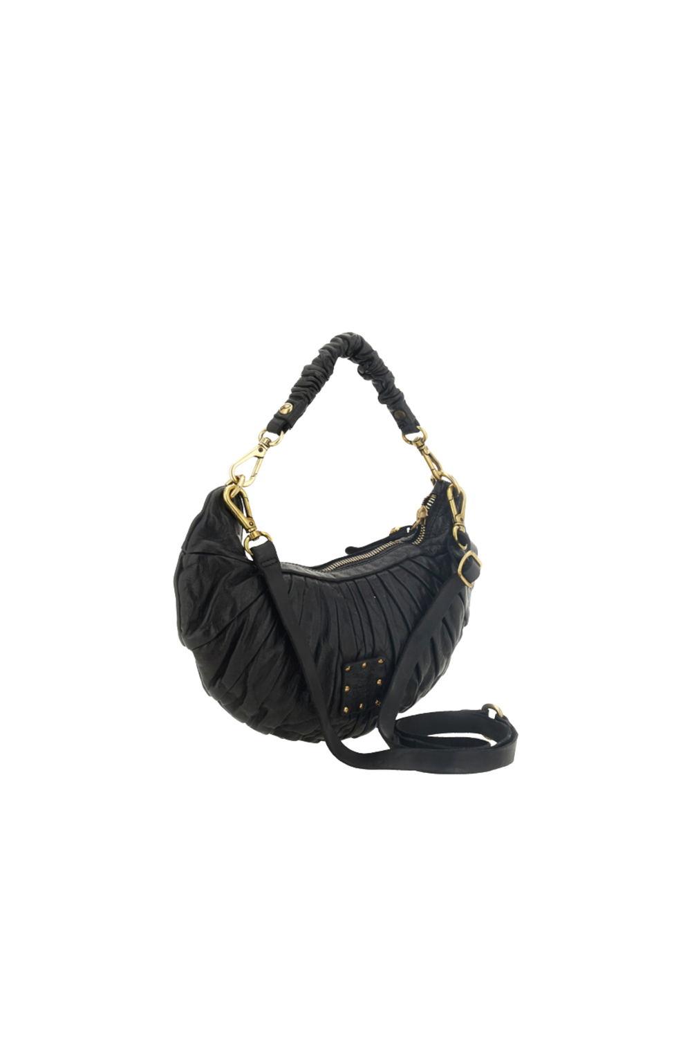 LUNA PICCOLA NERO Shoulder bag by Campomaggi