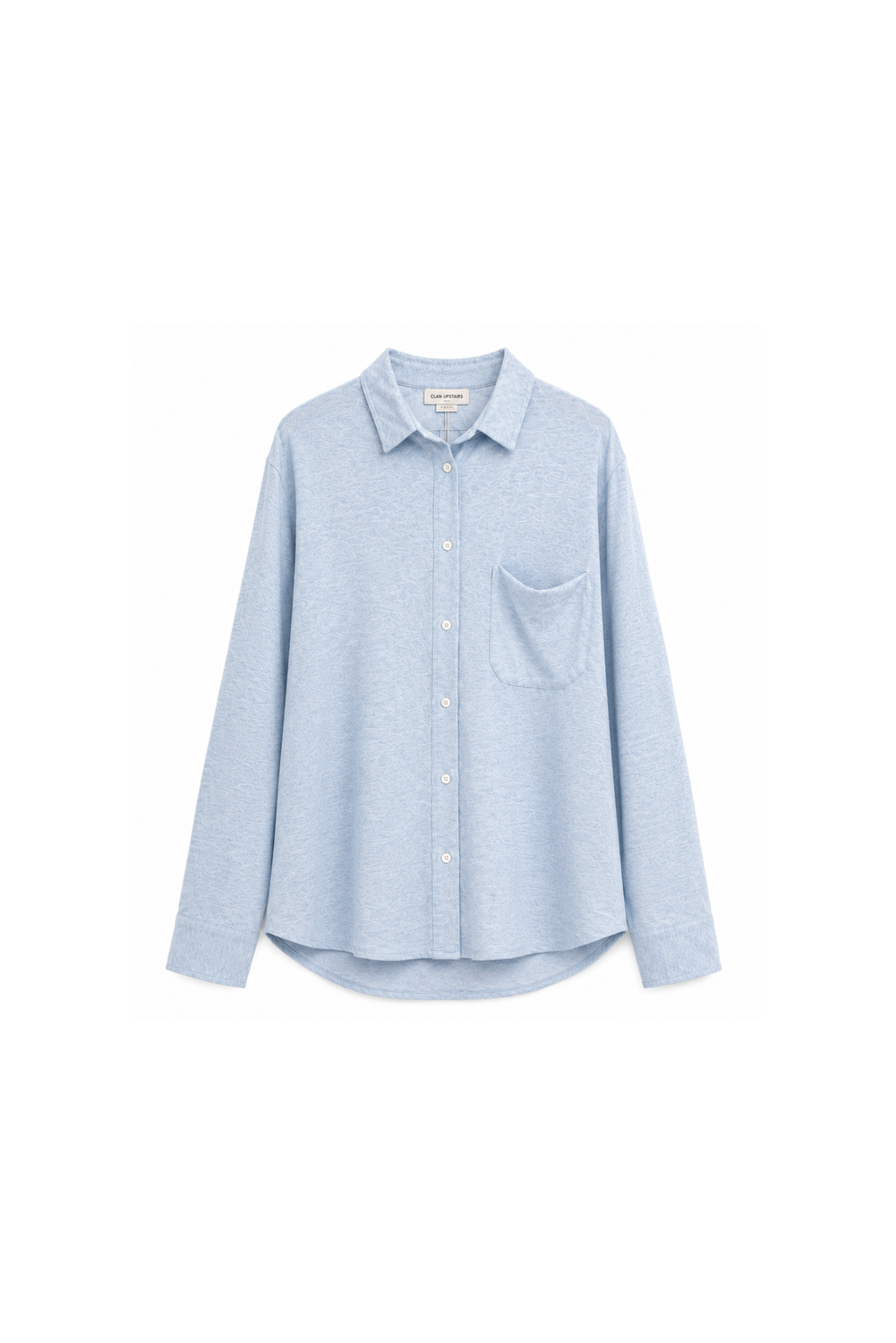 LONG SLEEVE SHIRT PHIL AZZURRO by Clan Upstairs Private Label