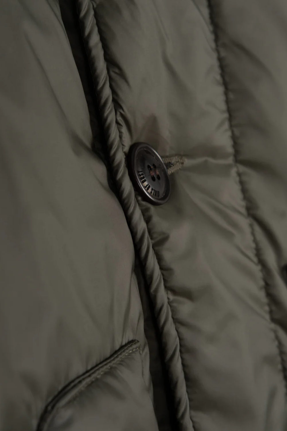 PADDED ATOM LINER DUSTY GREEN Coat by Eat Dust