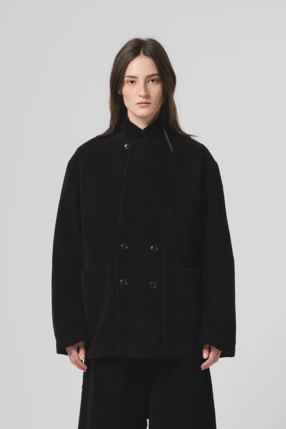 MAXI DREAM CORDUROY BLACK Blazer by Eat Dust