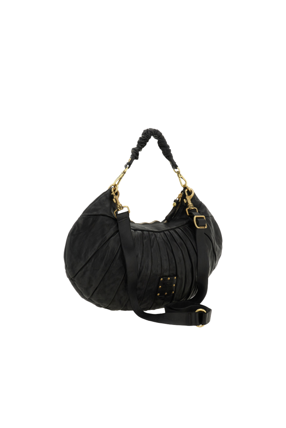 LUNA GRANDE NERO Shoulder bag by Campomaggi