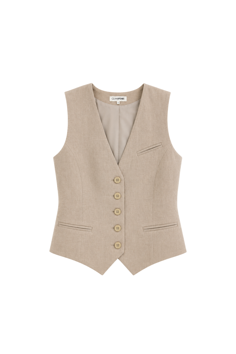 GILET LOLA SABBIA by Clan Upstairs Private Label
