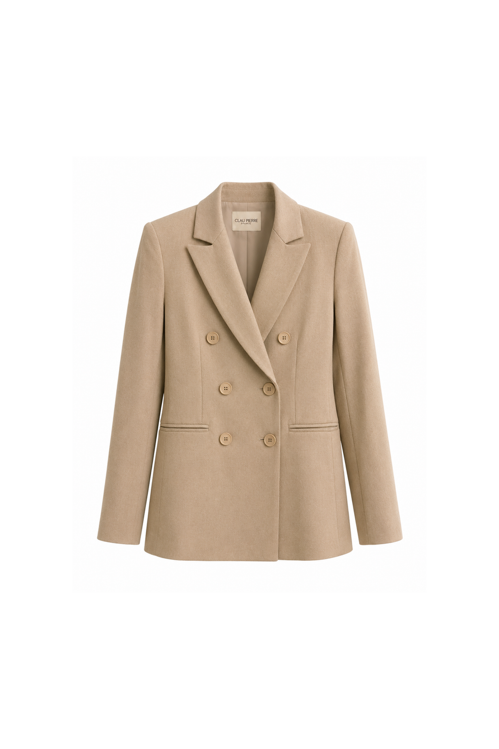 AMELIA DOUBLE BREASTED BLAZER SABBIA by Clan Upstairs Private Label