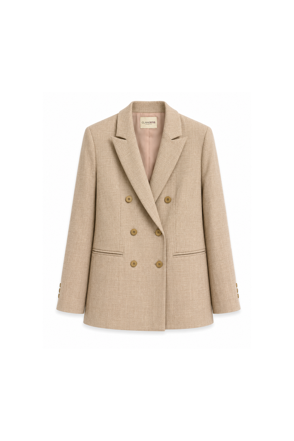 AMELIA DOUBLE BREASTED BLAZER TORTO by Clan Upstairs Private Label