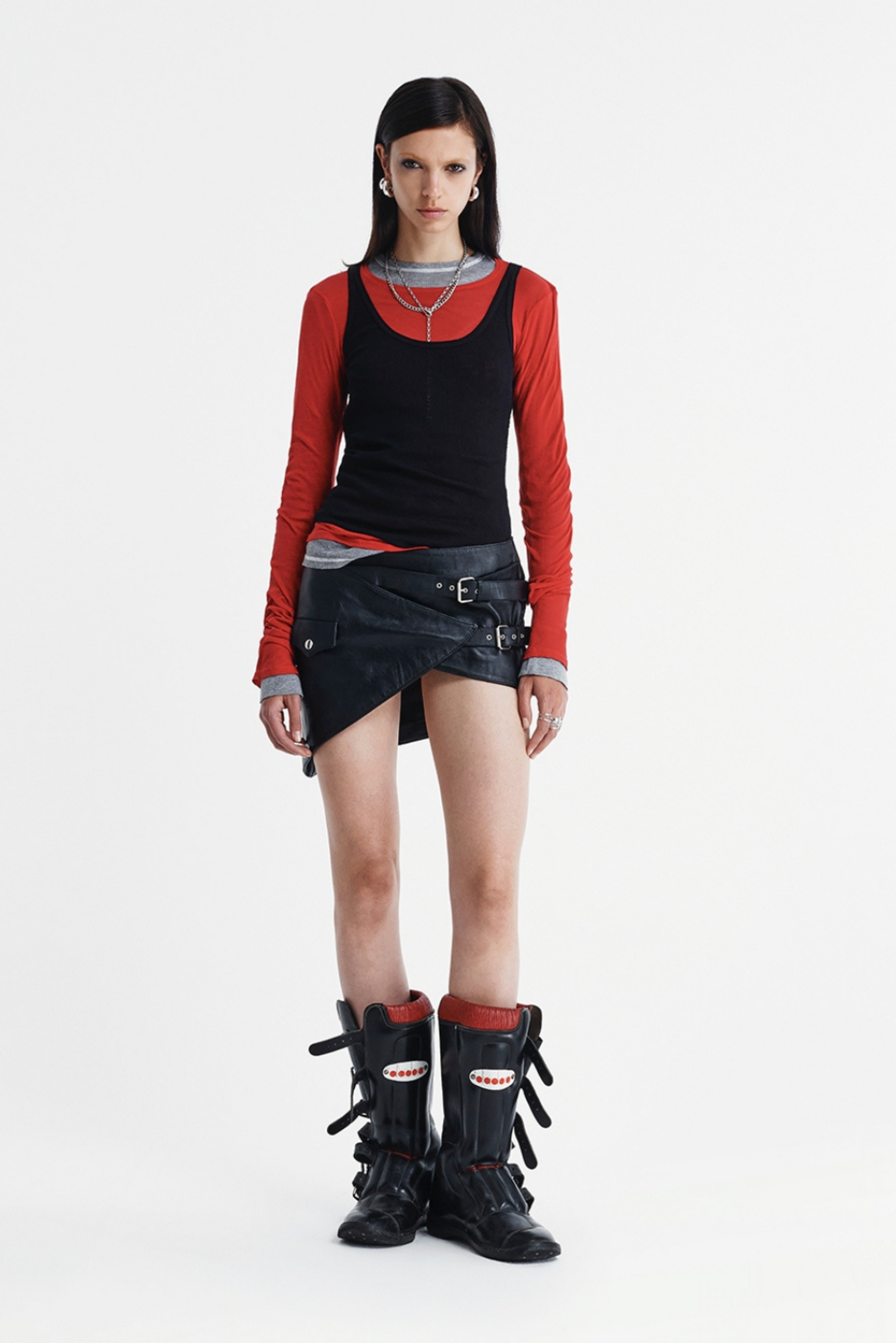 LEATHER MINI 000AIS Skirt by Washington Dee Cee