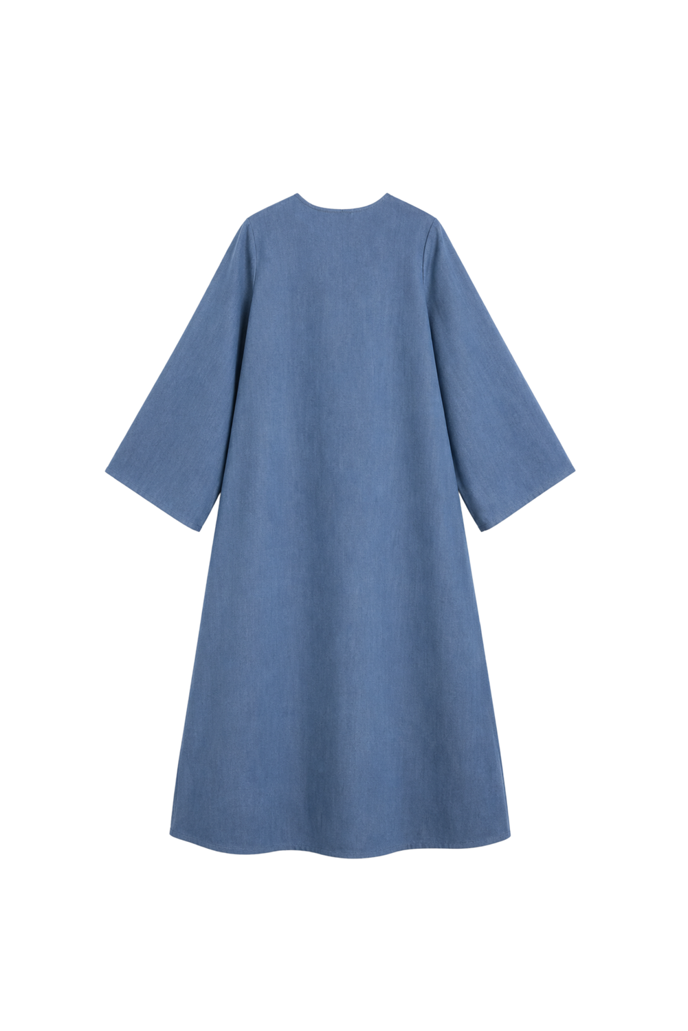 V-NECK DENIM Dress by Clan Upstairs Private Label
