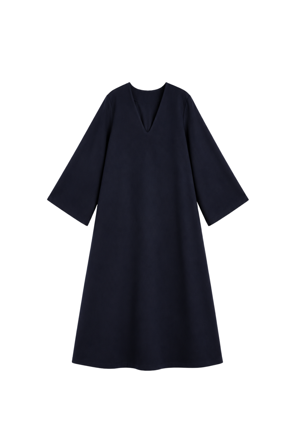 V-NECK BLU Dress by Clan Upstairs Private Label