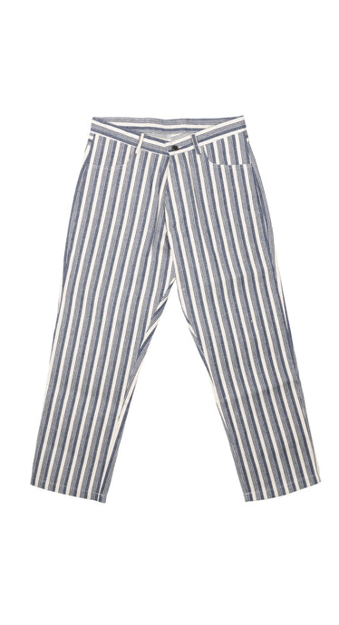 Stripes Denim Trousers Clan Upstairs
