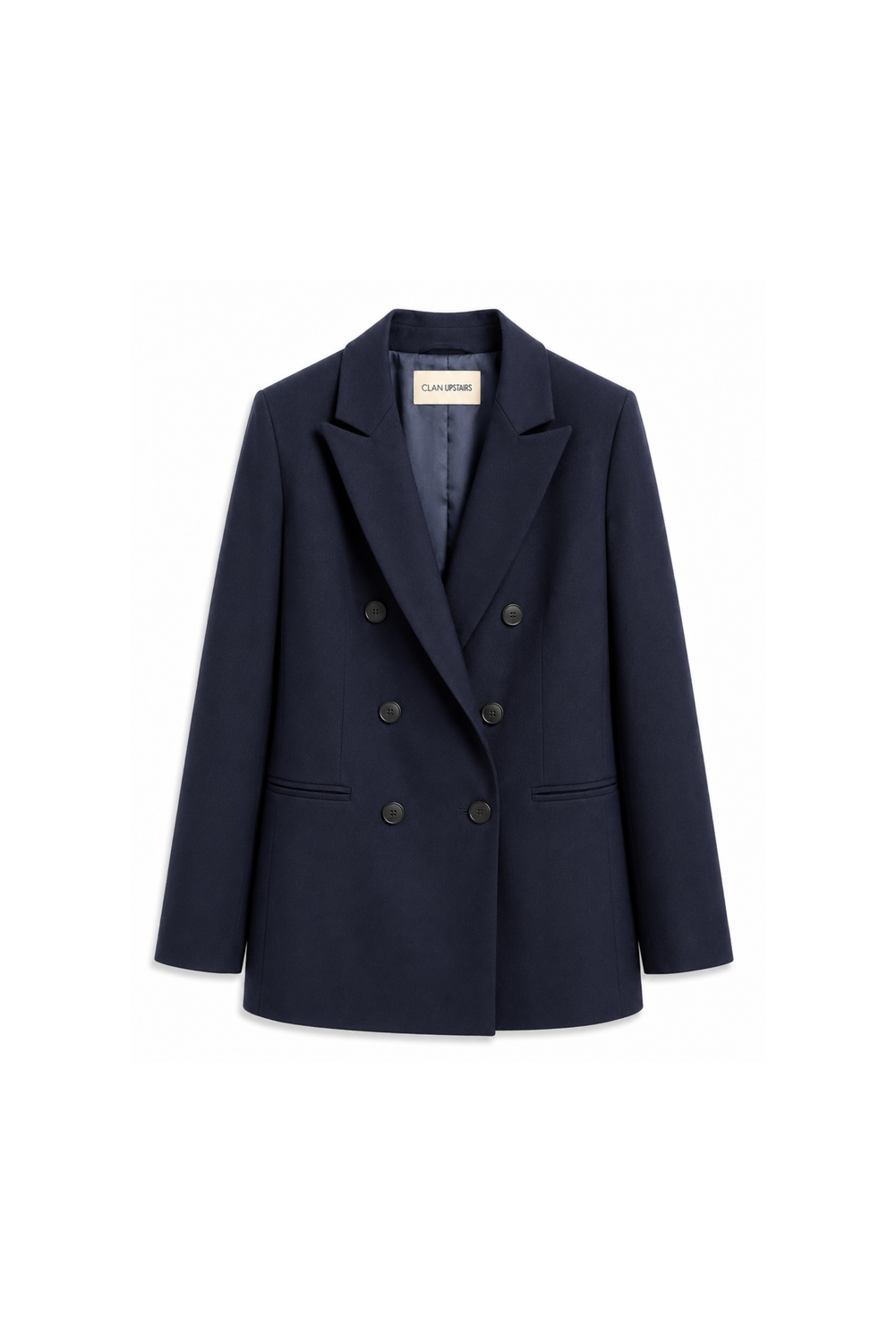 AMELIA DOUBLE BREASTED BLAZER BLU by Clan Upstairs Private Label