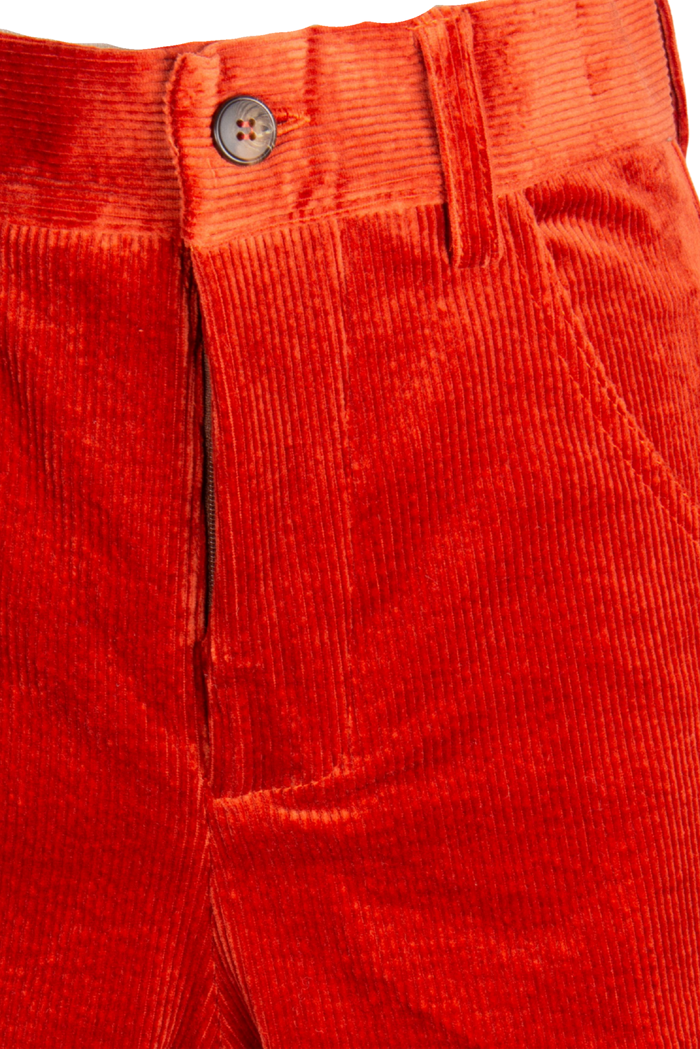 KLELIA CORDUROY ORANGE Trousers by Clan Upstairs Private Label