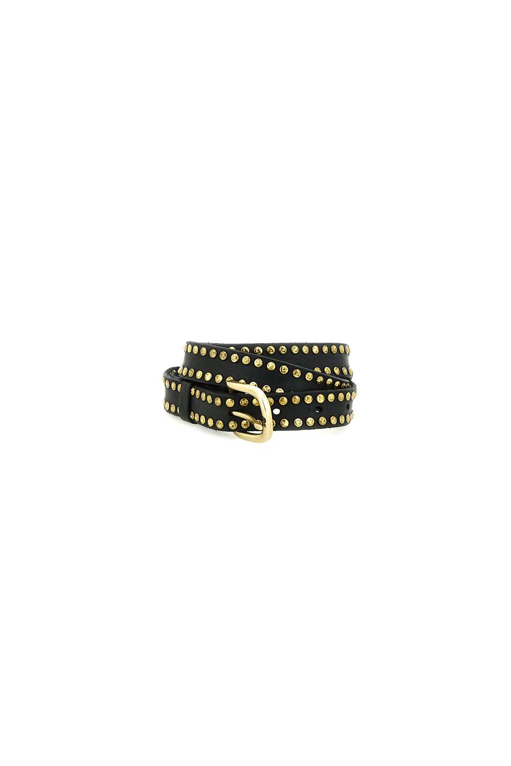 CINTURA BLACK STUDDED belt by Campomaggi
