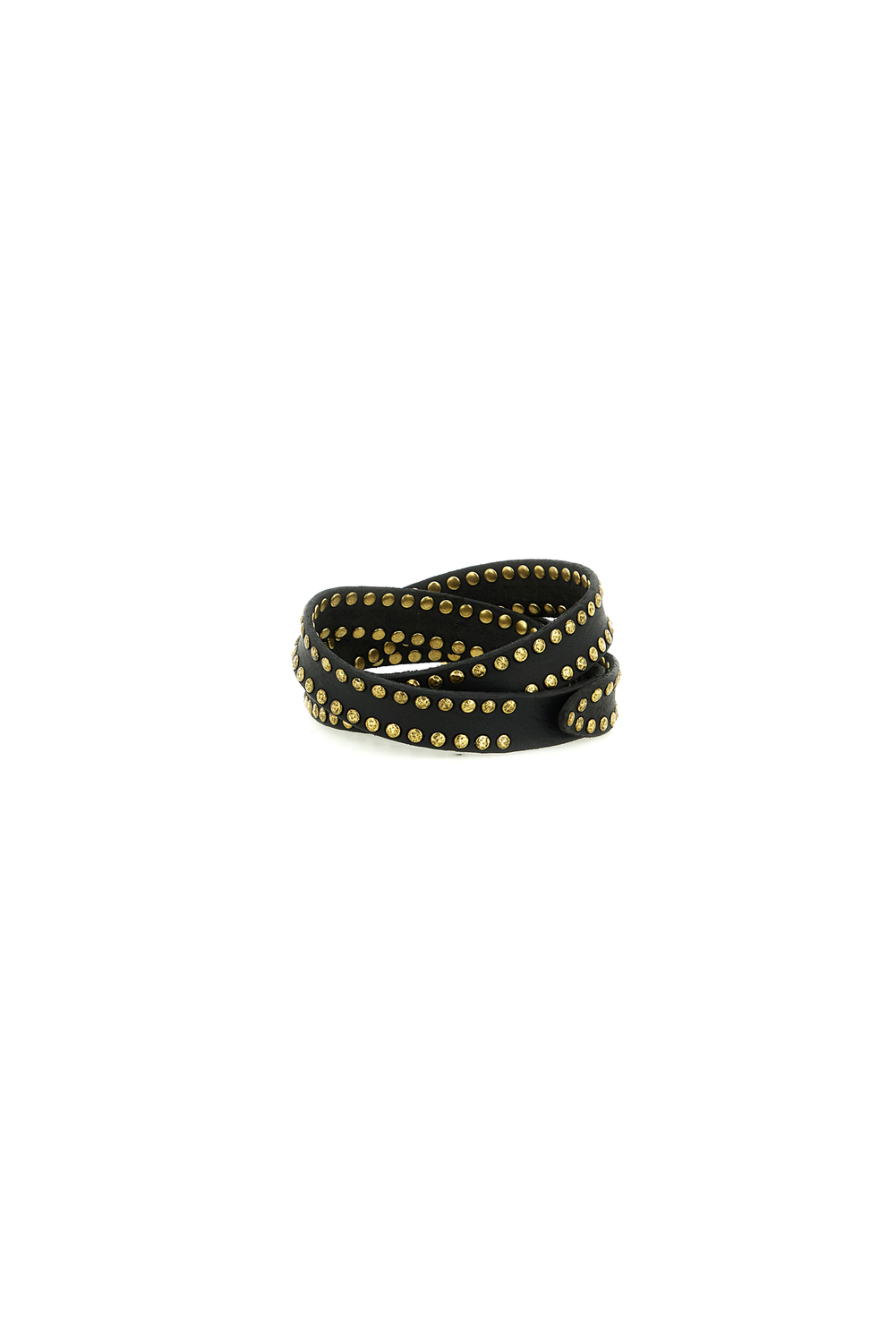 CINTURA BLACK STUDDED belt by Campomaggi