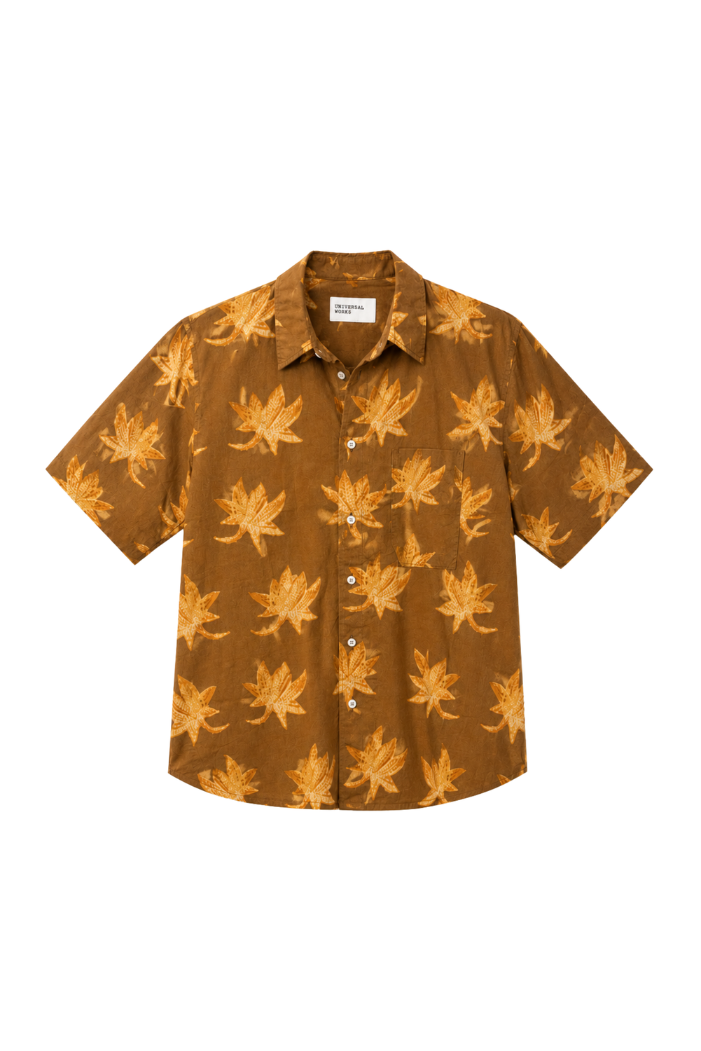 TROPICAL SHIRT BROWN by Universal Works