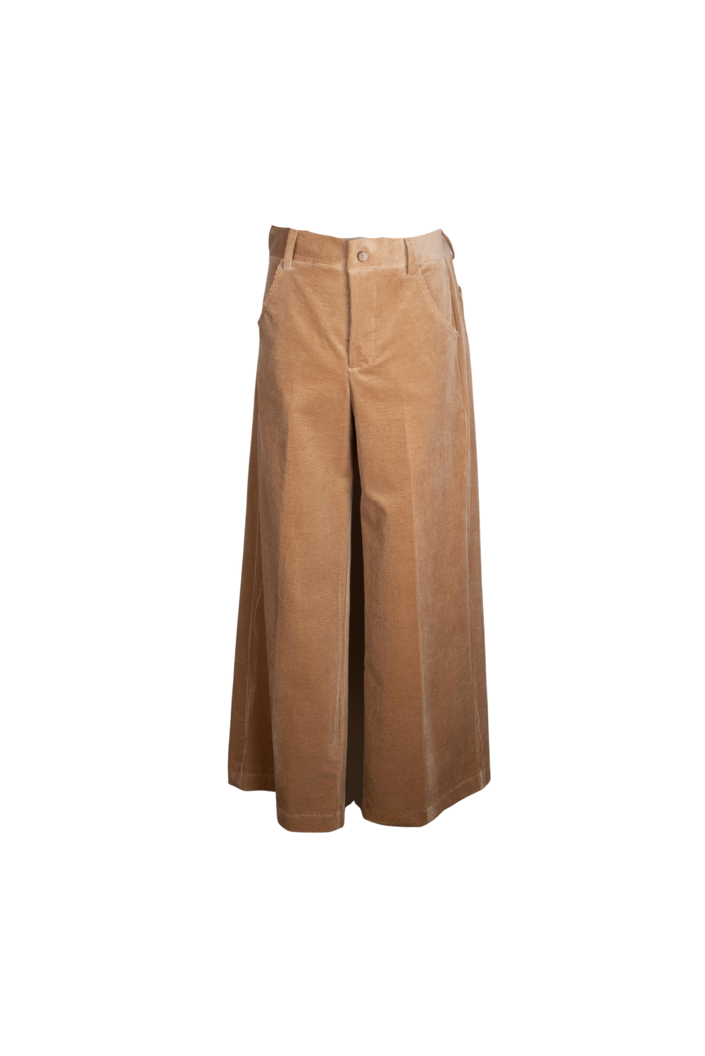KLELIA CORDUROY BEIGE Trousers by Clan Upstairs Private Label