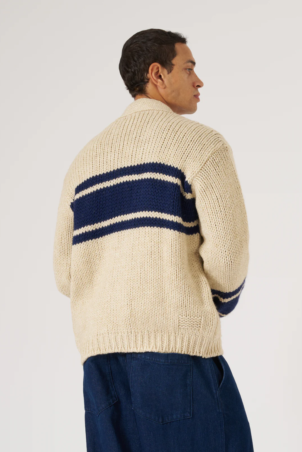 LANGDALE SAND Cardigan by Universal Works