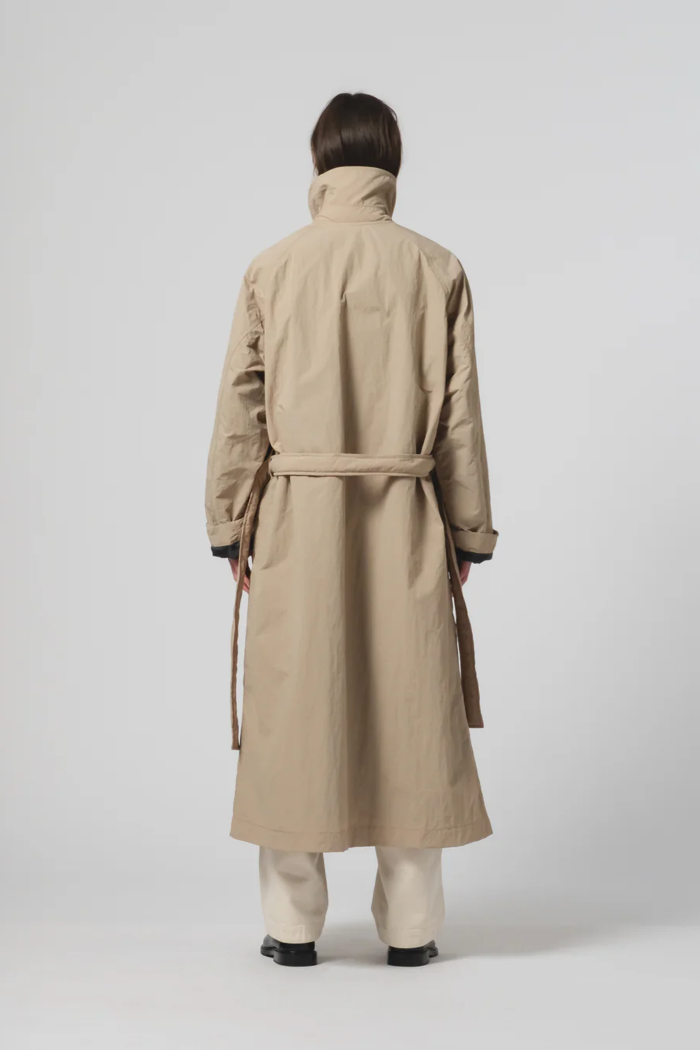 PADDED NYLON MILITARY OYSTER Trench Coat by Eat Dust