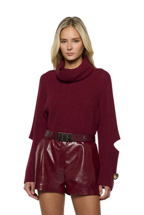 DROPPED NECK CHERRY Sweater by Simona Corsellini