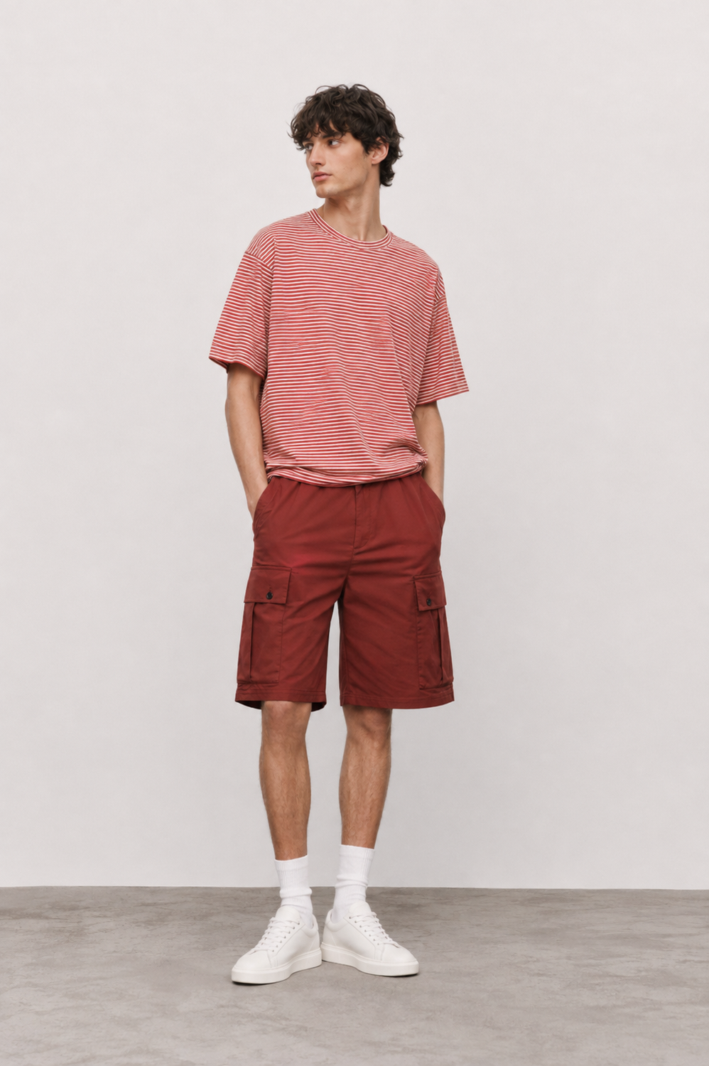 FABE GABA TEX SHORTS BORDEAUX by Clan Upstairs Private Label
