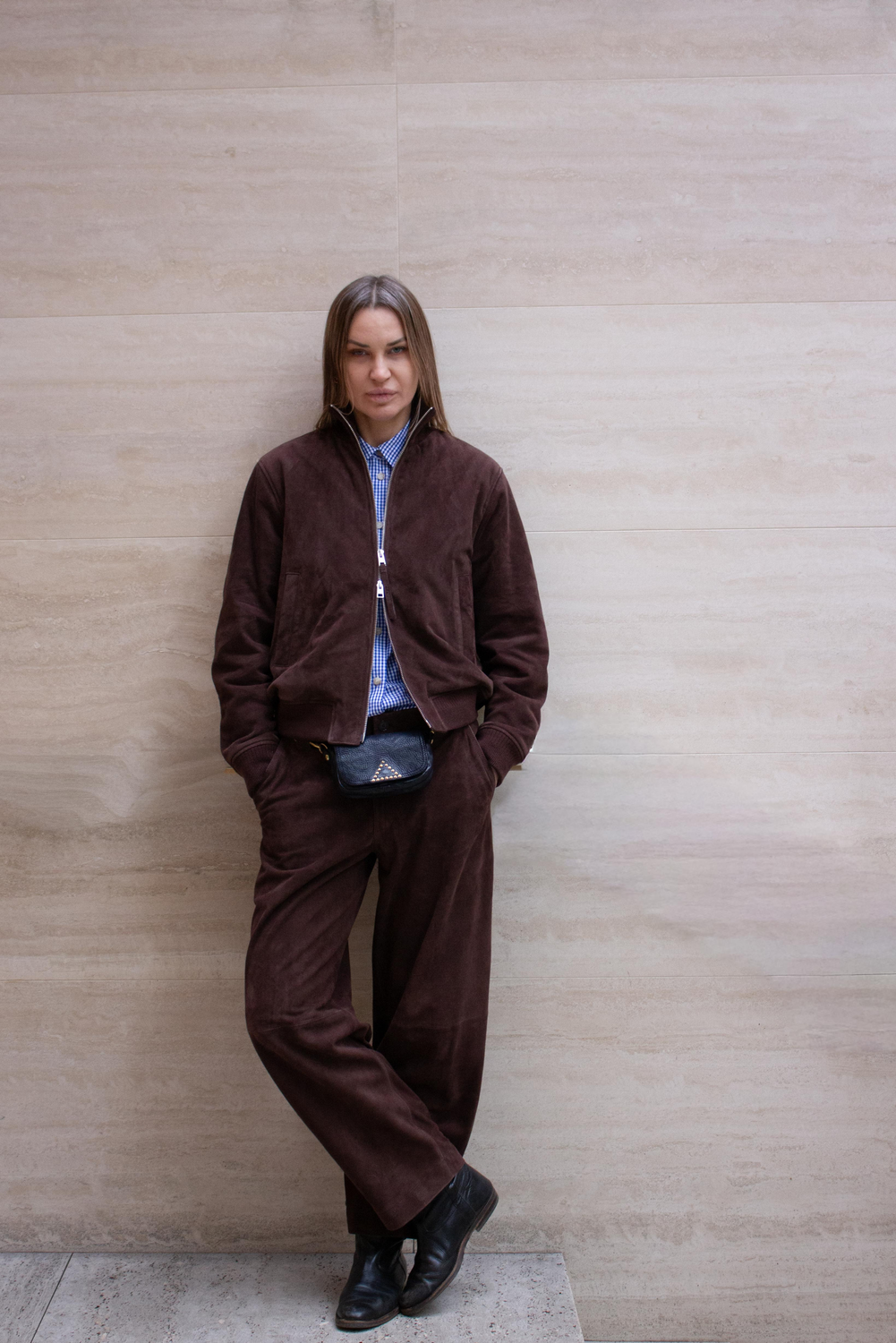 GOATSKIN LEATHER 793 Bomber by Closed