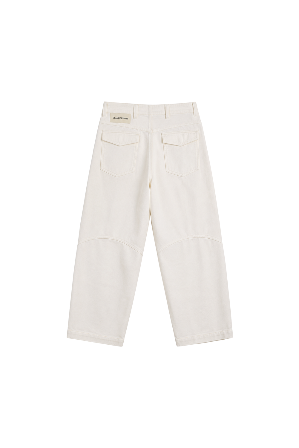 MARTIN TROUSERS WHITE by Clan Upstairs Private Label