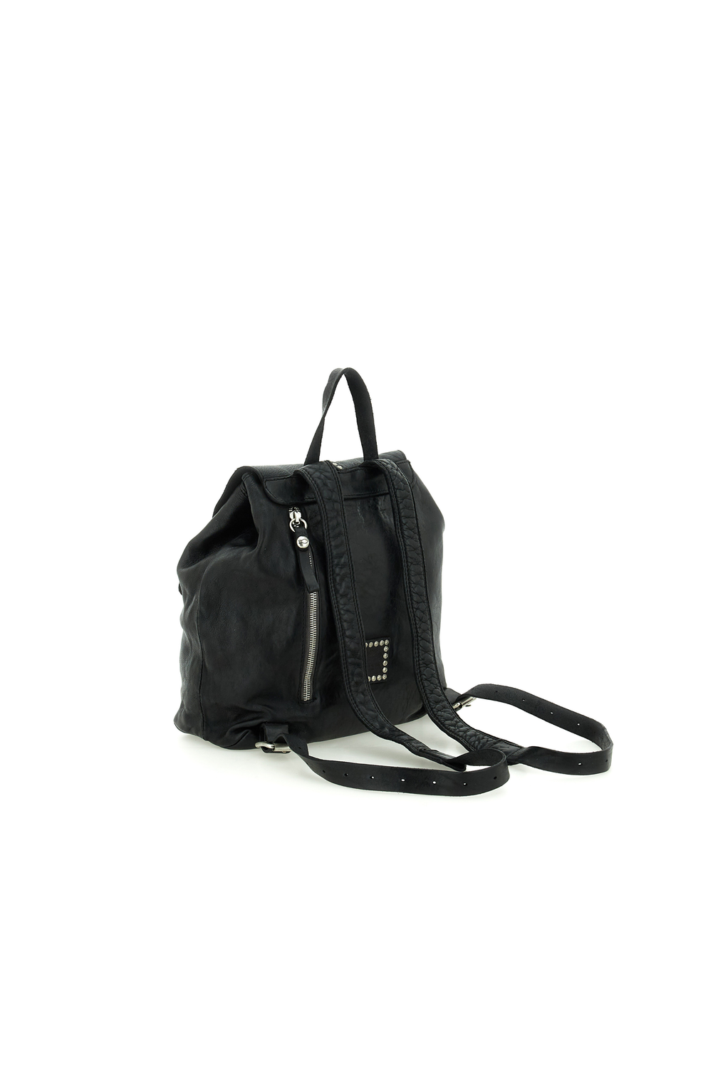 CARLOTTA BLACK STUDDED backpack by Campomaggi