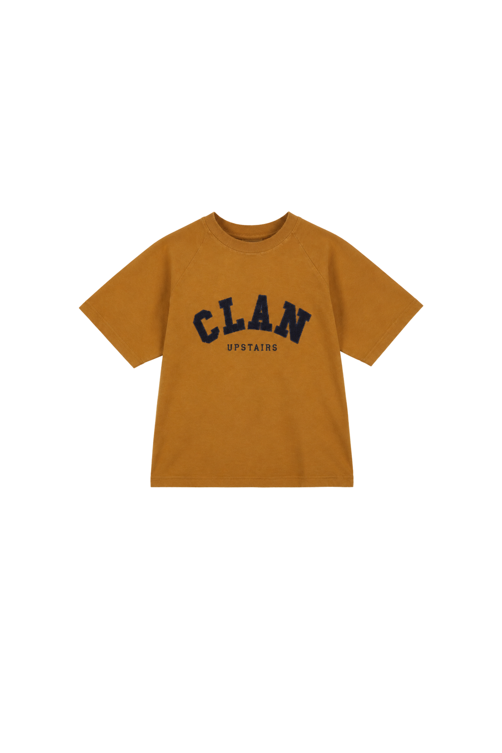 RAGLAN LOGO CLAN T-SHIRT TERRA by Clan Upstairs Private Label