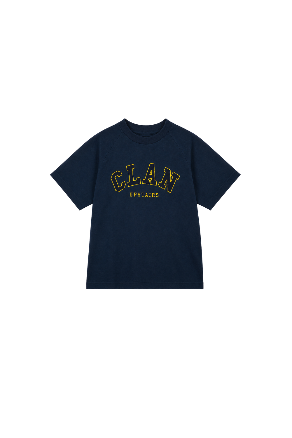 RAGLAN LOGO CLAN T-SHIRT NOTTE by Clan Upstairs Private Label