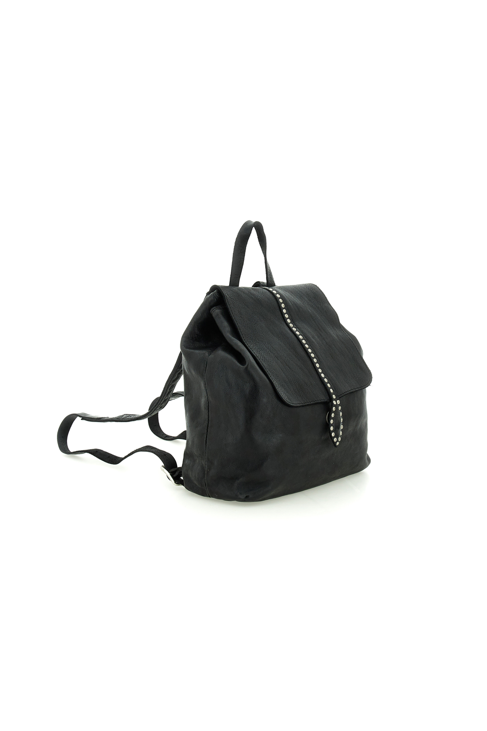 CARLOTTA BLACK STUDDED backpack by Campomaggi